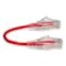 Add-On 6IN RJ-45 MALE TO RJ-45 MALE CAT6 STRAIGHT RED SLIM UTP COPPER PVC PAT ADD-0-5FSLCAT6-RD - alternate 4